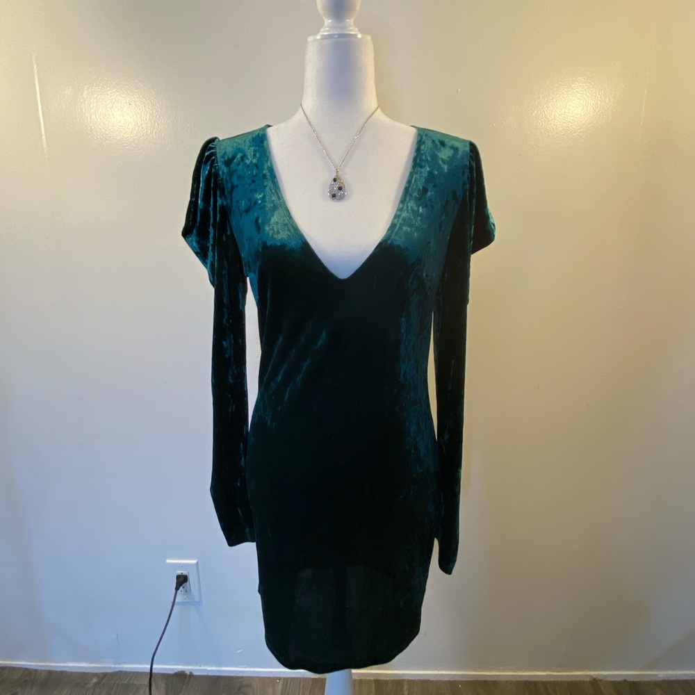 Forever 21 Knit Velvet Dress Bodycon